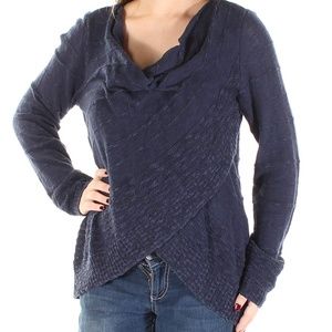 INC INTERNATIONAL CONCEPTS DRAPED CROSSOVER TOP DE